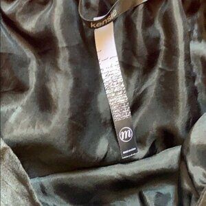 New Kensie black and white Stripe skirt size M